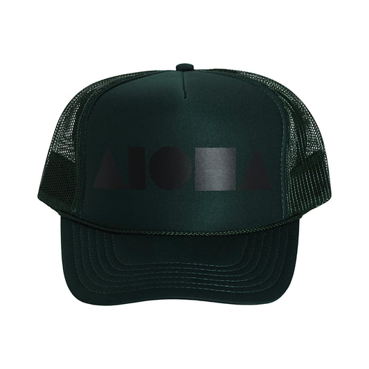 “Forest Green/Matte Black" Adult Trucker Hat