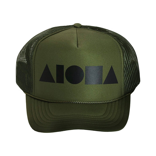 “Army Green/Matte Black" Adult Trucker Hat