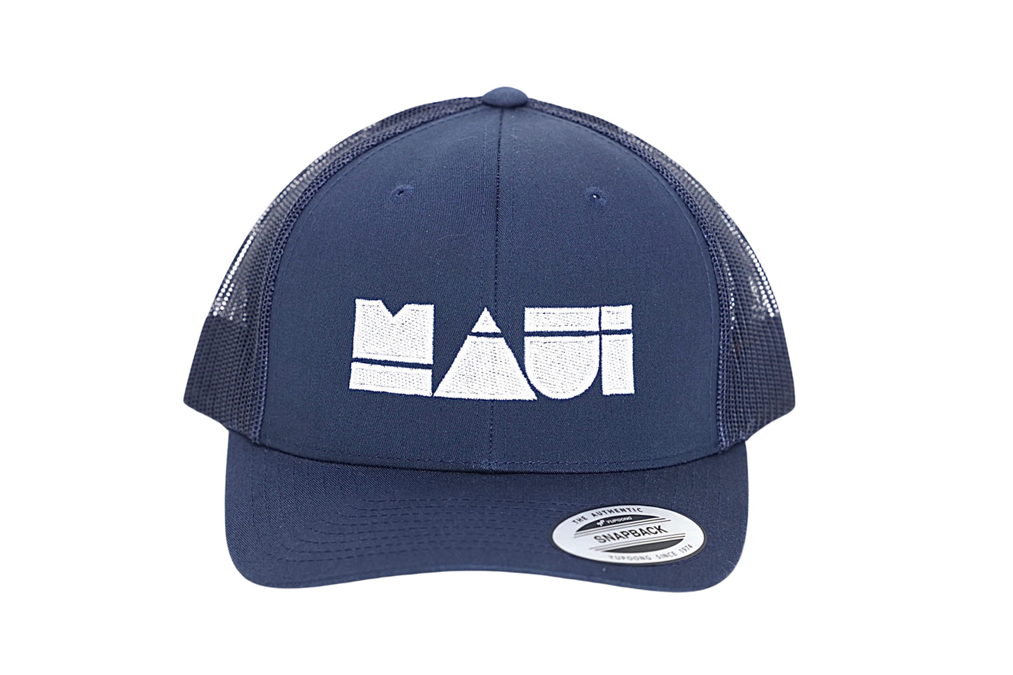 MAUI NAVY Adult Curved Bill Snapback