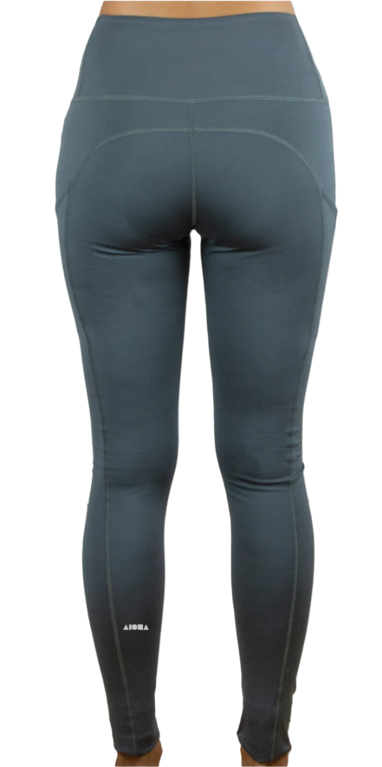 ERICA Green Athletic Leggings Soley Aloha Boutique and Gallery