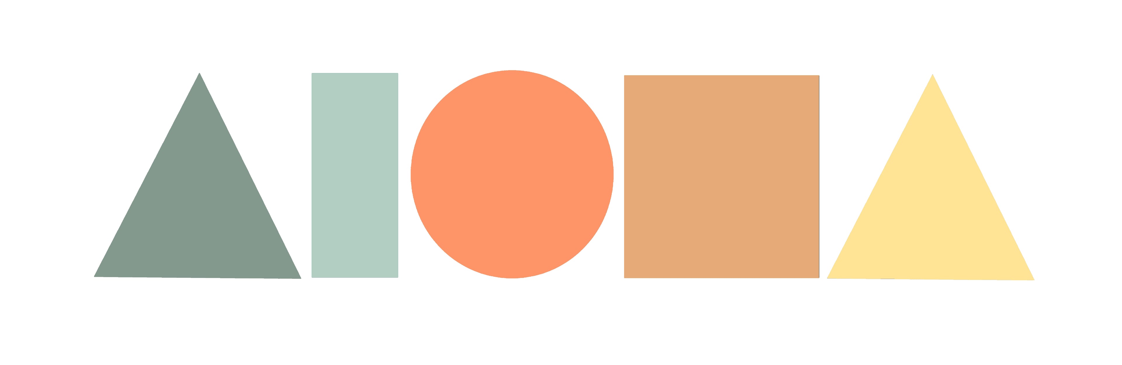 TANGERINE Aloha Shapes Decal