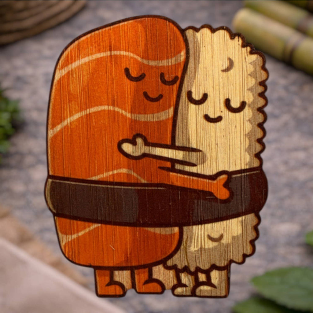 Bamboo Spam Musubi Hugging Sticker