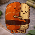 Bamboo Spam Musubi Hugging Sticker