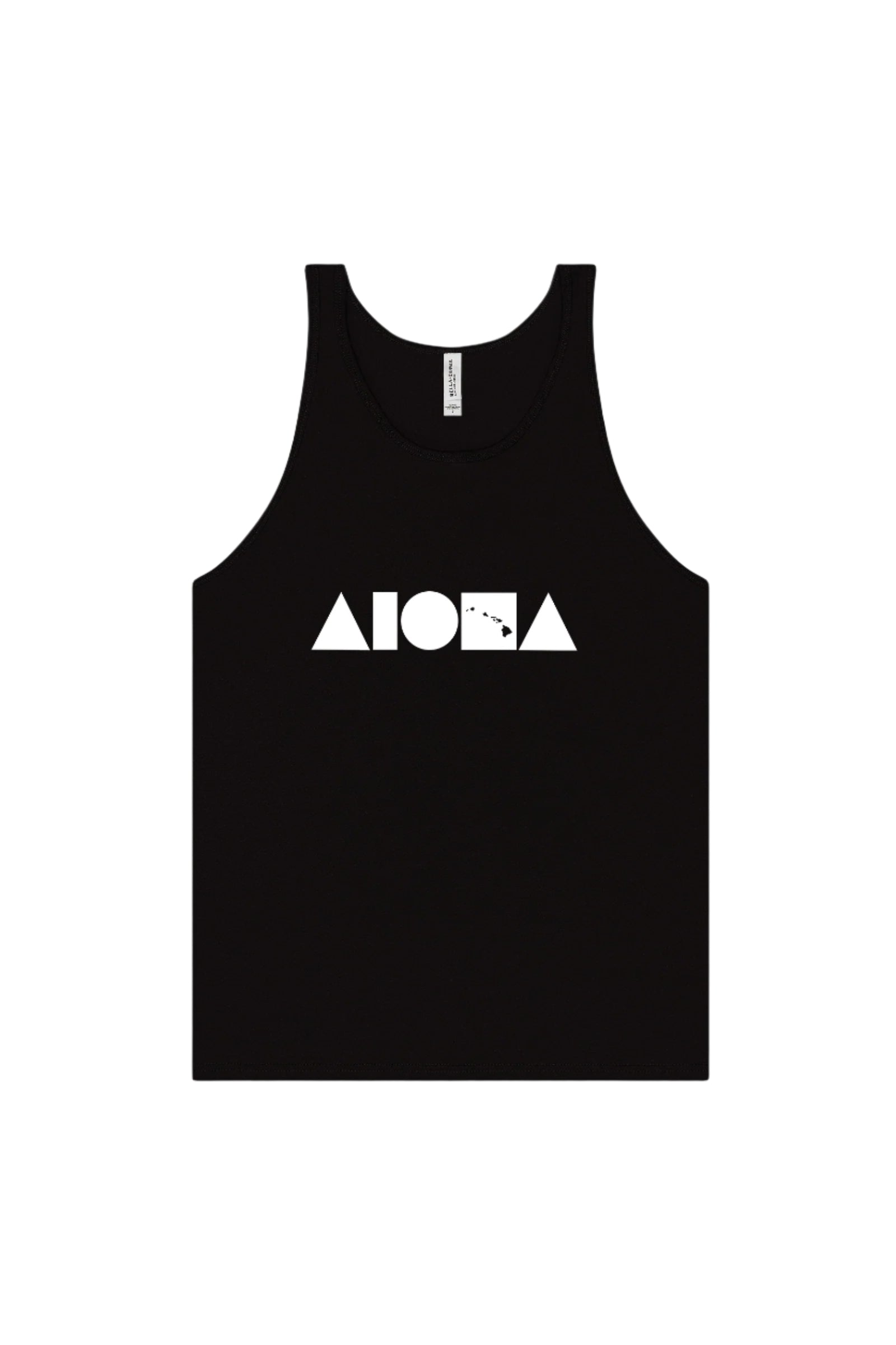 ISLAND SHAPES Black Unisex Tank