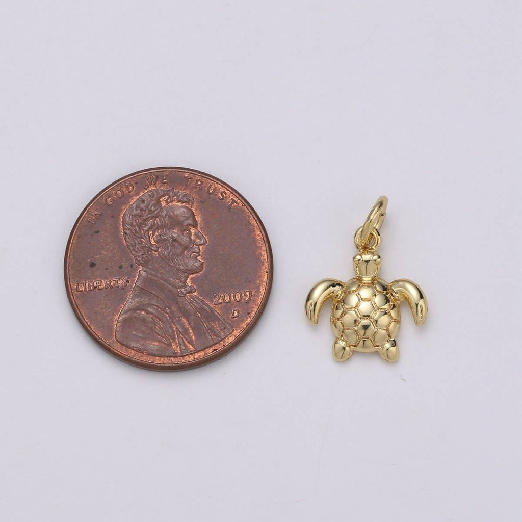HONU 14K Gold Fill Turtle Charm Pendant
