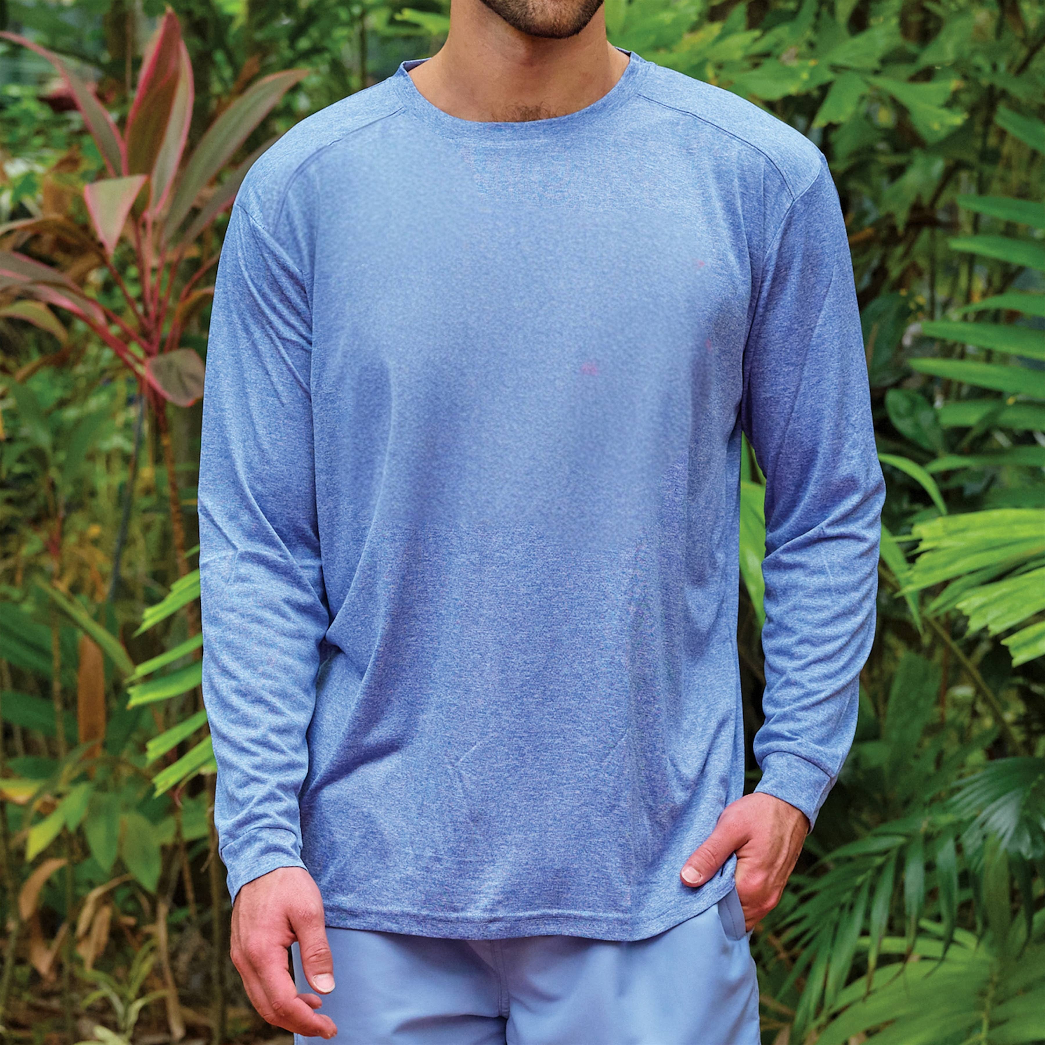 KAI Heather Navy UPF50 L/S