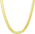 HERRINGBONE 14K Gold Chain Necklace
