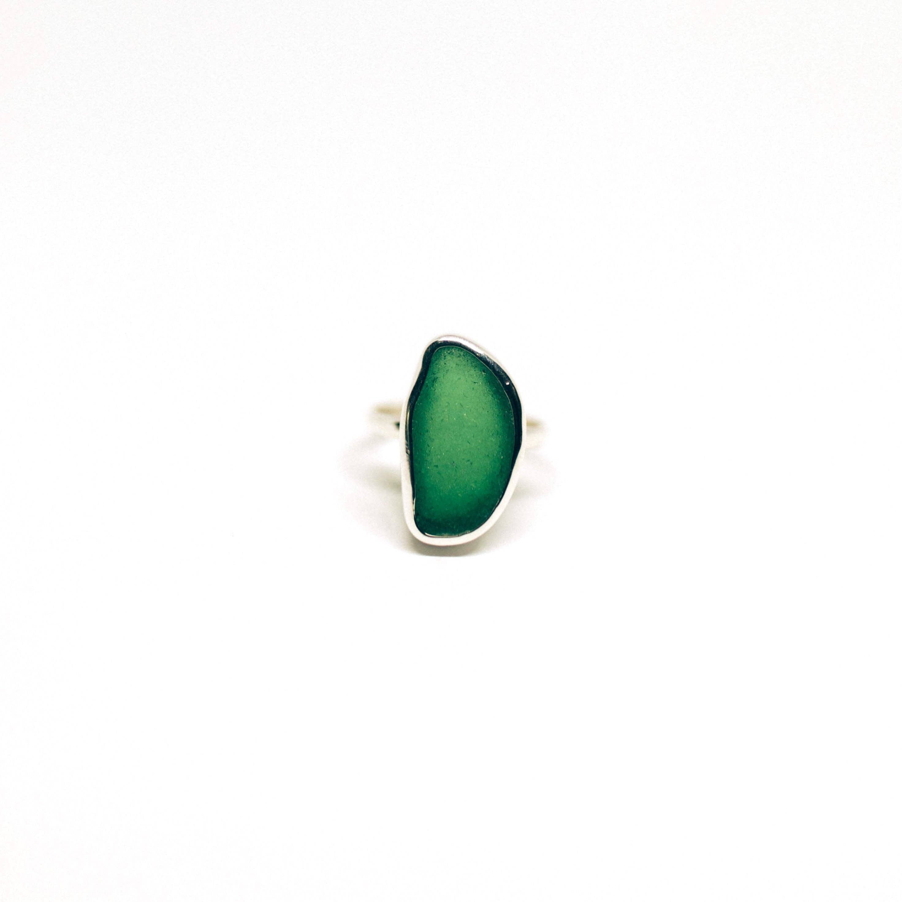 SEA GREEN Handmade Sea Glass Ring