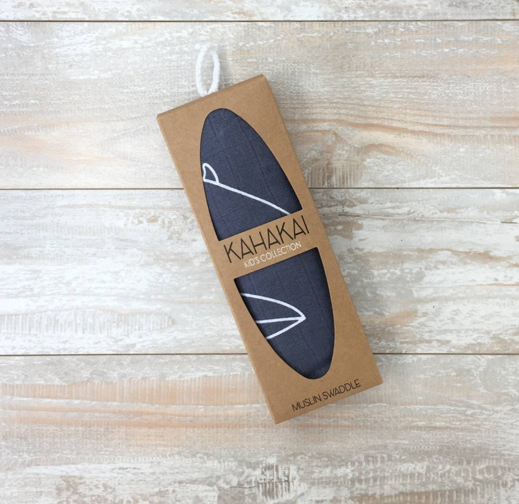 SURFBOARD Muslin Kids Swaddle | Kahakai Kids Collection