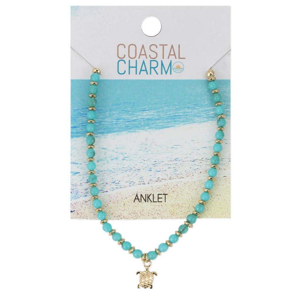COASTAL TURTLE CHARM Anklet
