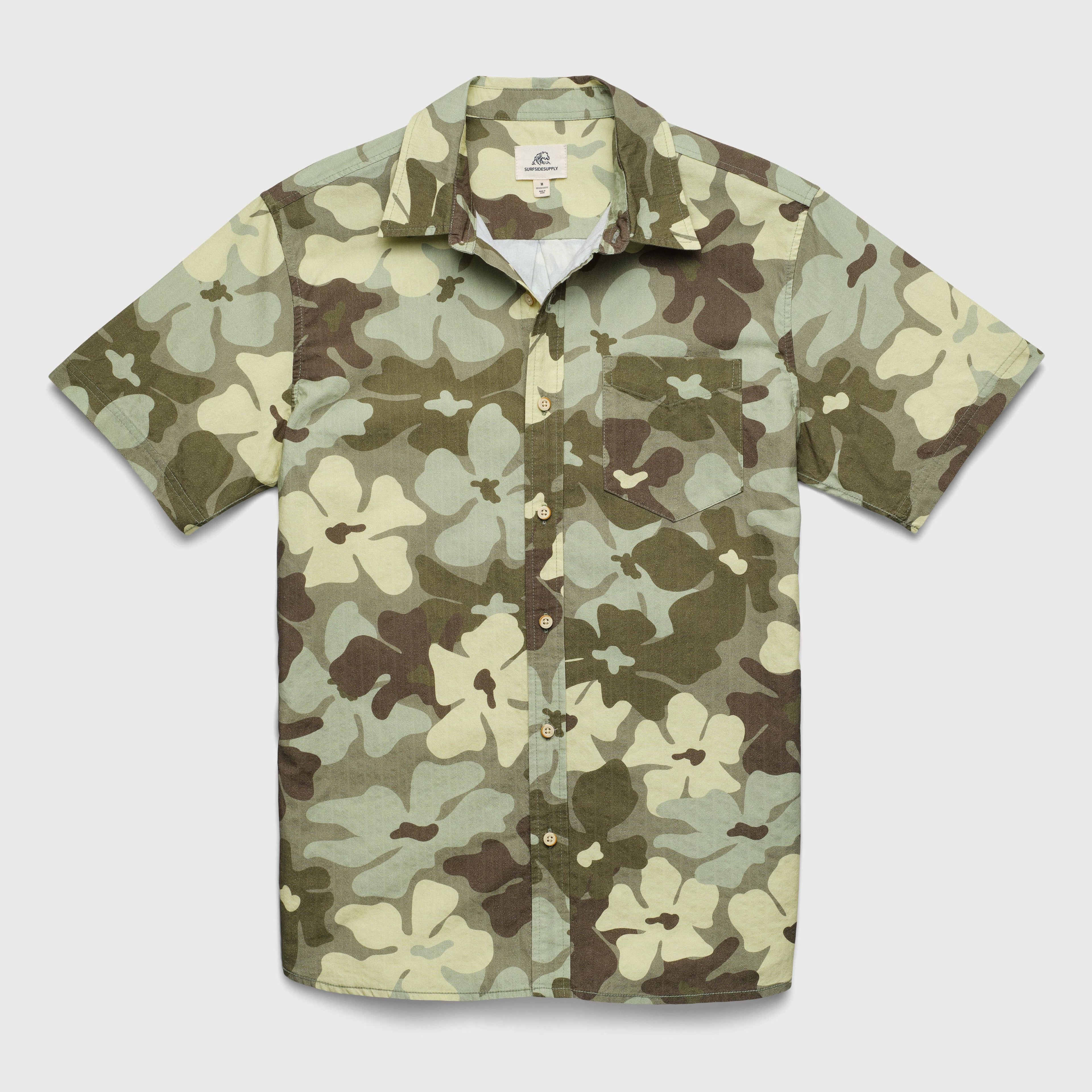JOEY Flower Camo S/S Button Down