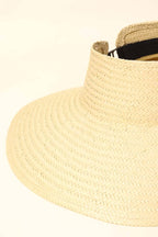 SANDY Woven Straw Visor Sun Hat