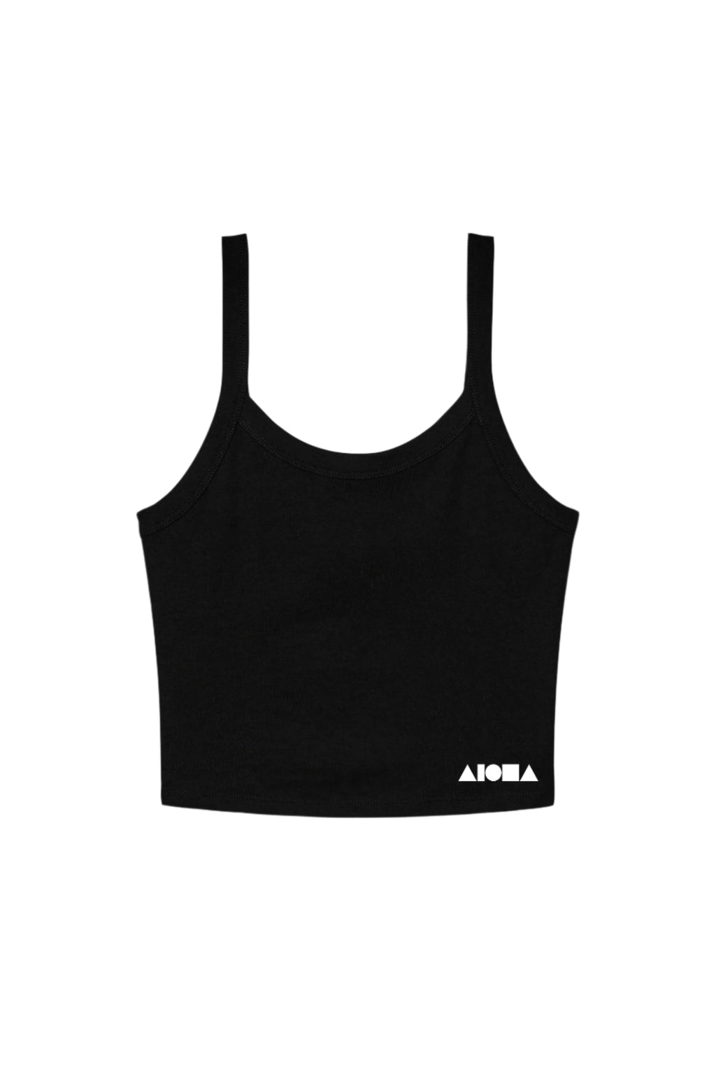 ALOHA SHAPES Black Babydoll Tank