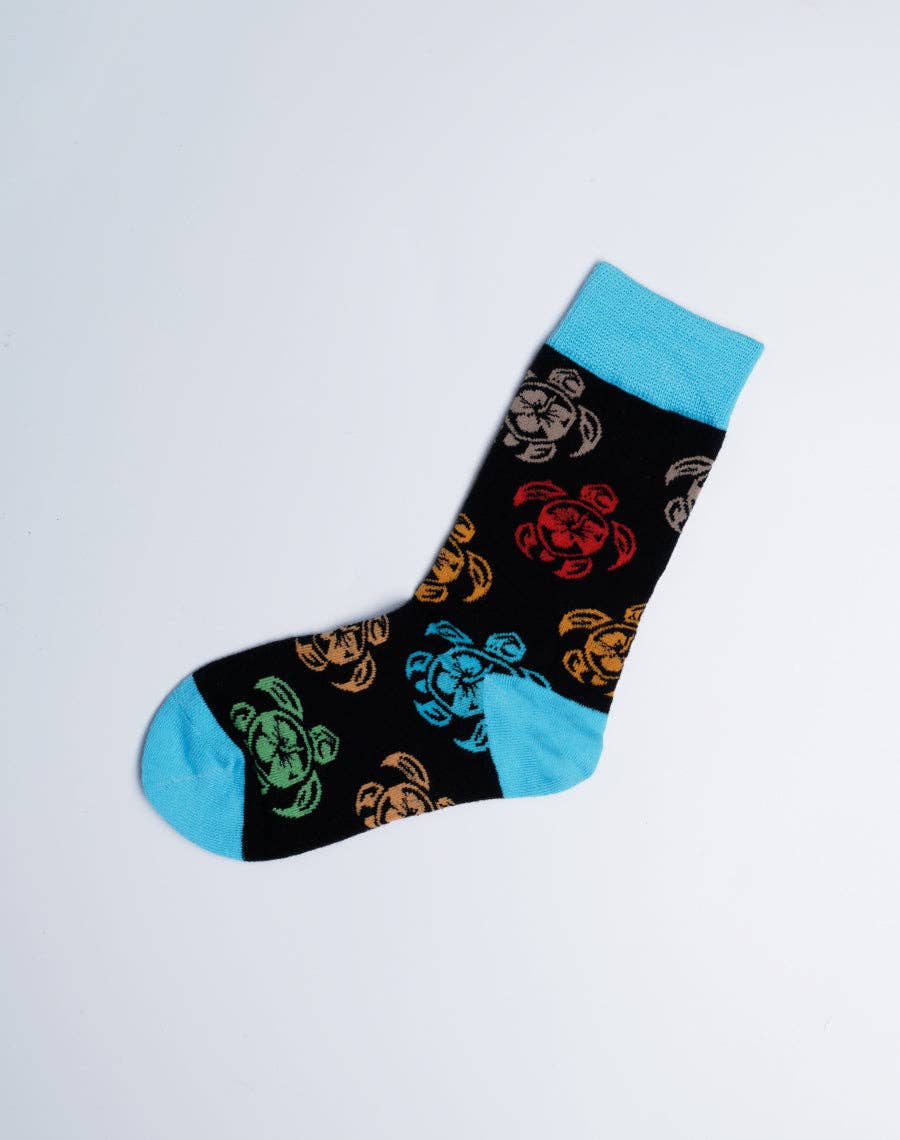 TRIBAL TURTLE Kids Crew Socks