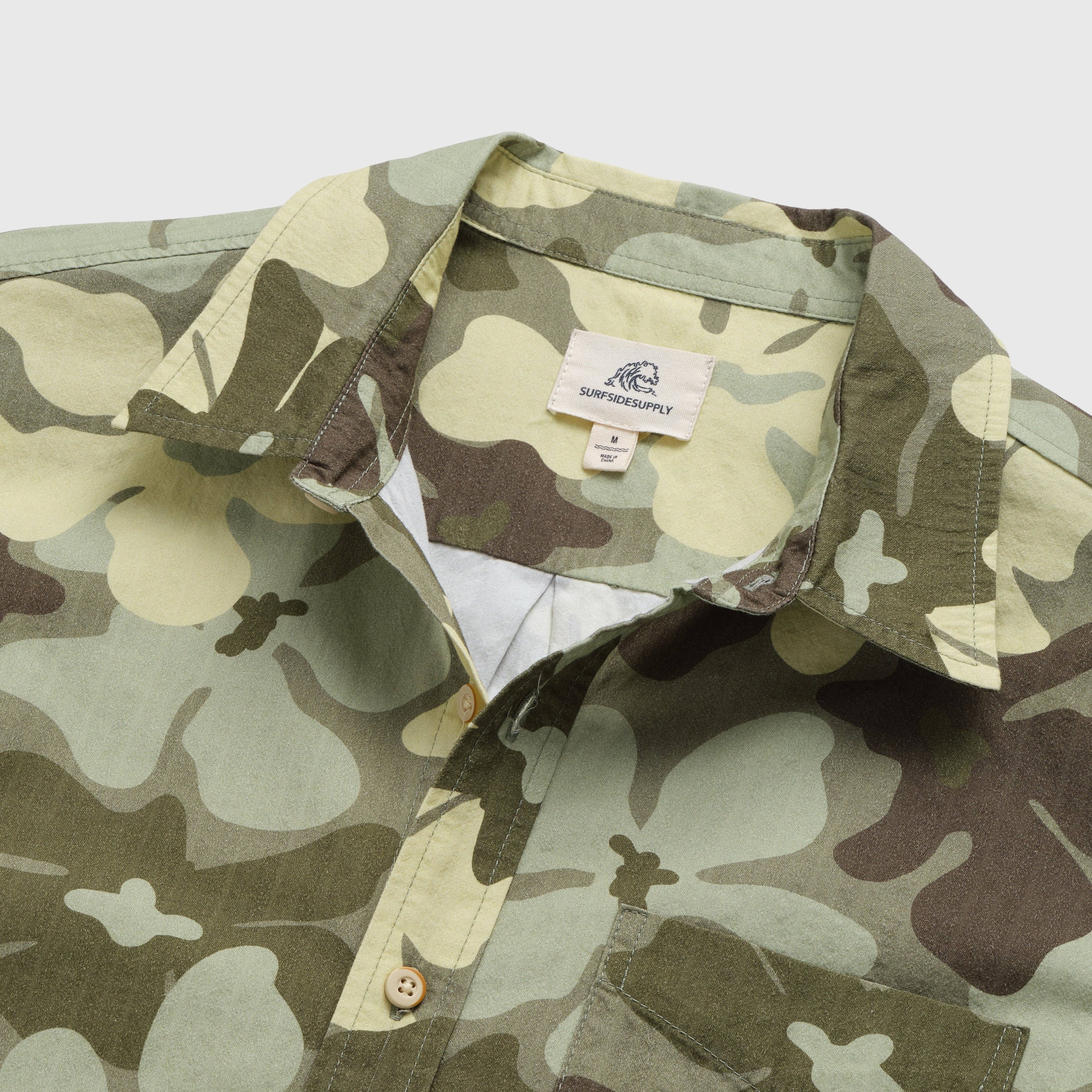 JOEY Flower Camo S/S Button Down