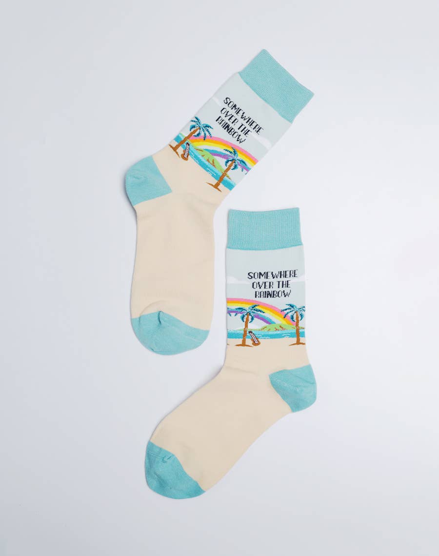 RAINBOW Women's Crew Socks | Hawaii Island Collection