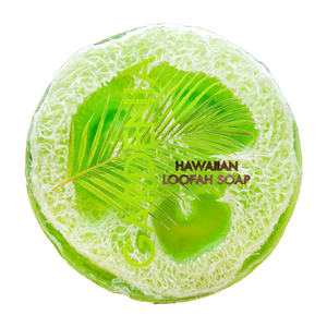 GARDENIA Sea Salt & Kukui Exfoliating Loofah Soap