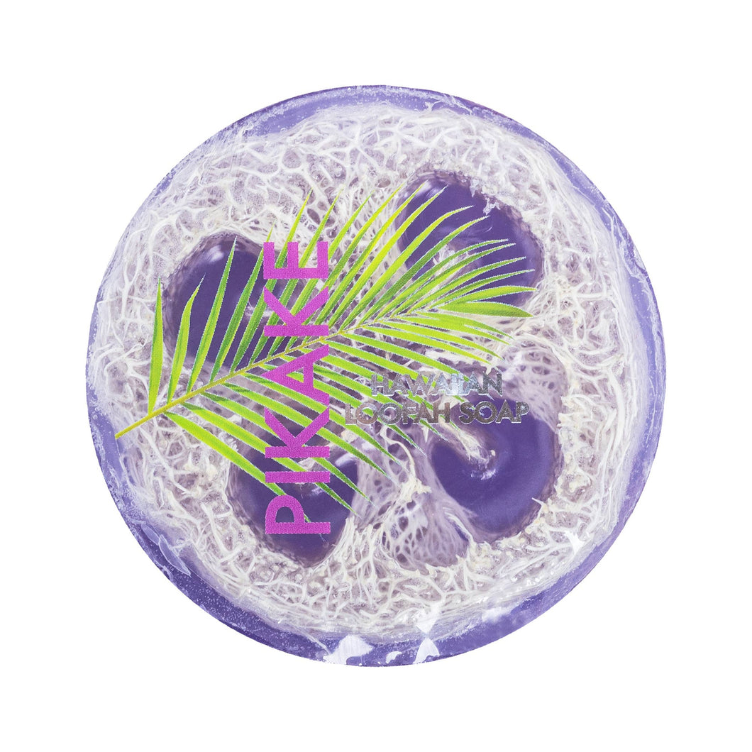 Pikake Sea Salt & Kukui Exfoliating Loofah Soap