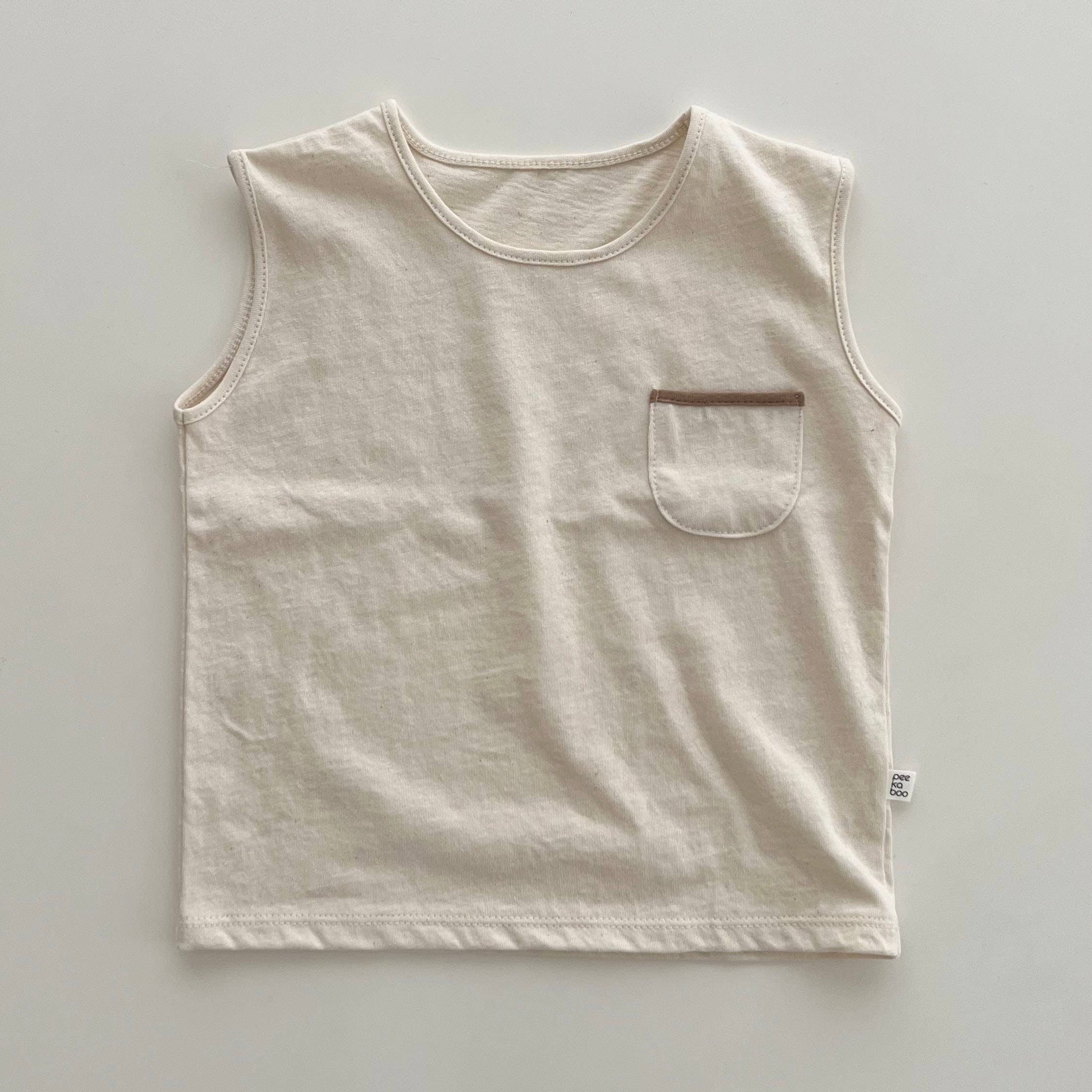 SUMMER Basic Tee w/ Pocket and Shorts Set