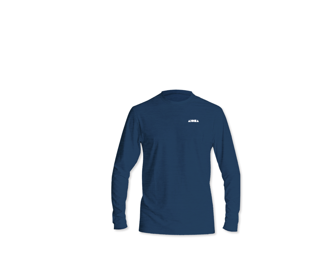 HYBRID PRO Navy Unisex UPF50 Long Sleeve Wholesale