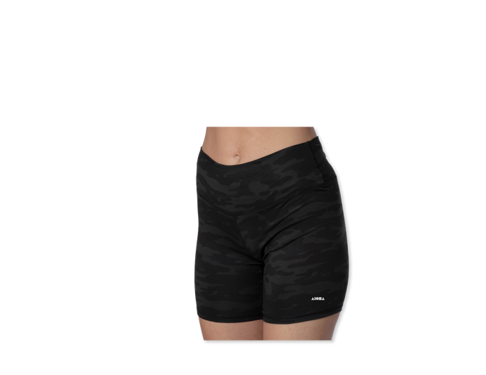 MAYA Olive Camo Biker Shorts Wholesale