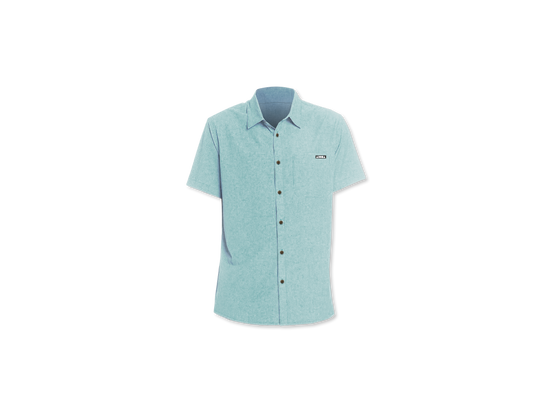 HORIZON Short Sleeve Aqua Aloha Shirt