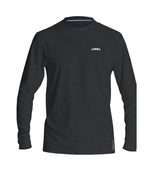 SESSIONS Heather Charcoal Unisex Hydro UV Tech Long Sleeve