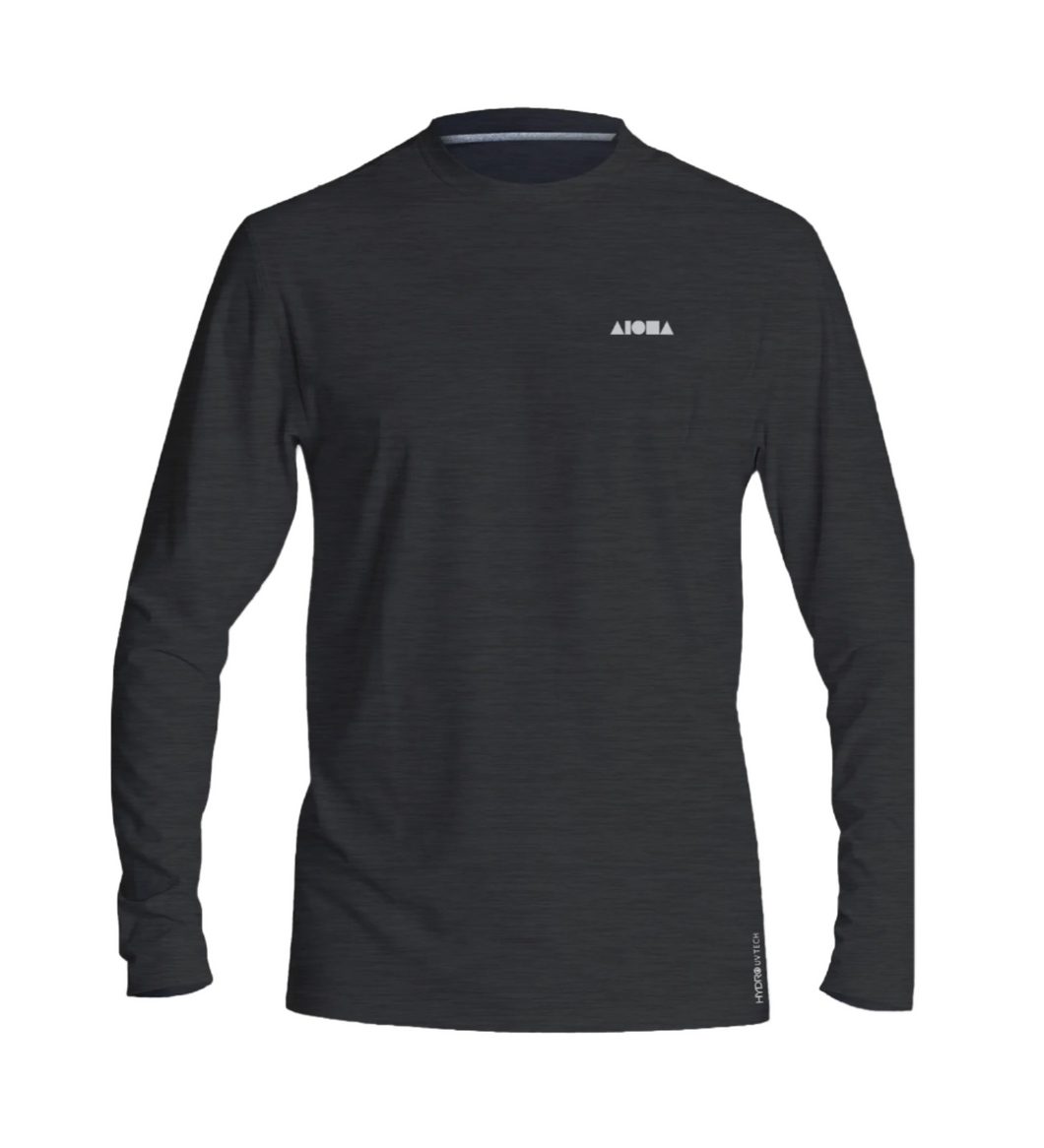 SESSIONS Heather Charcoal Unisex Hydro UV Tech L/S