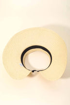 SANDY Woven Straw Visor Sun Hat