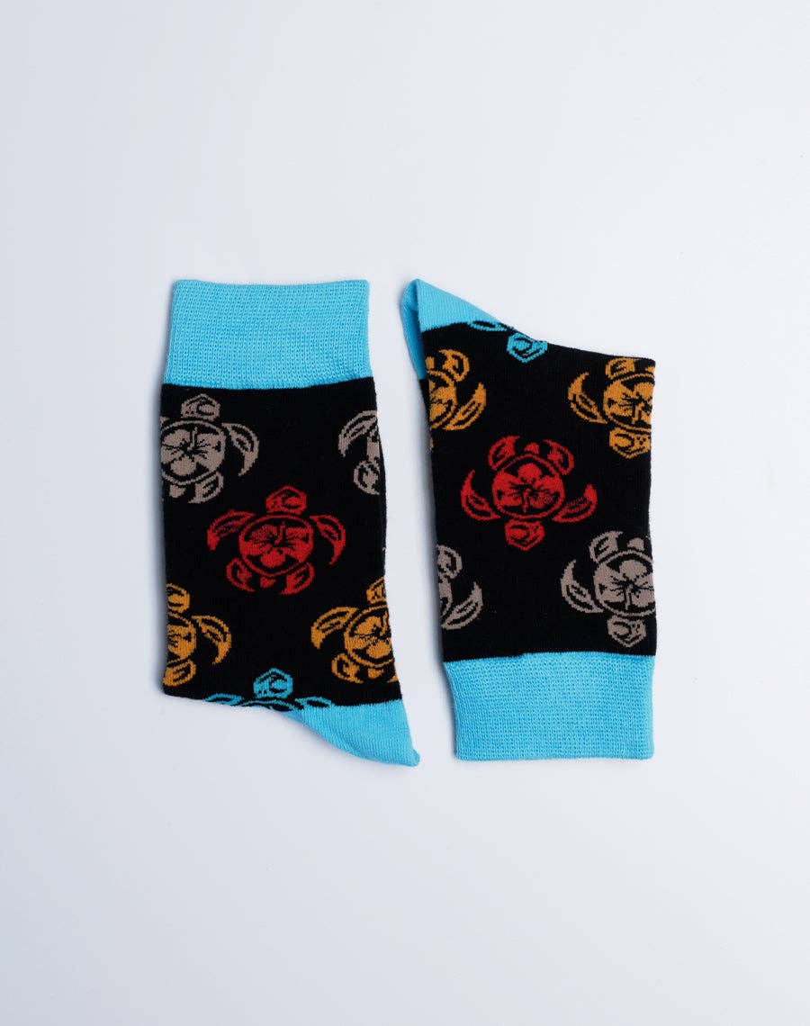 TRIBAL TURTLE Kids Crew Socks