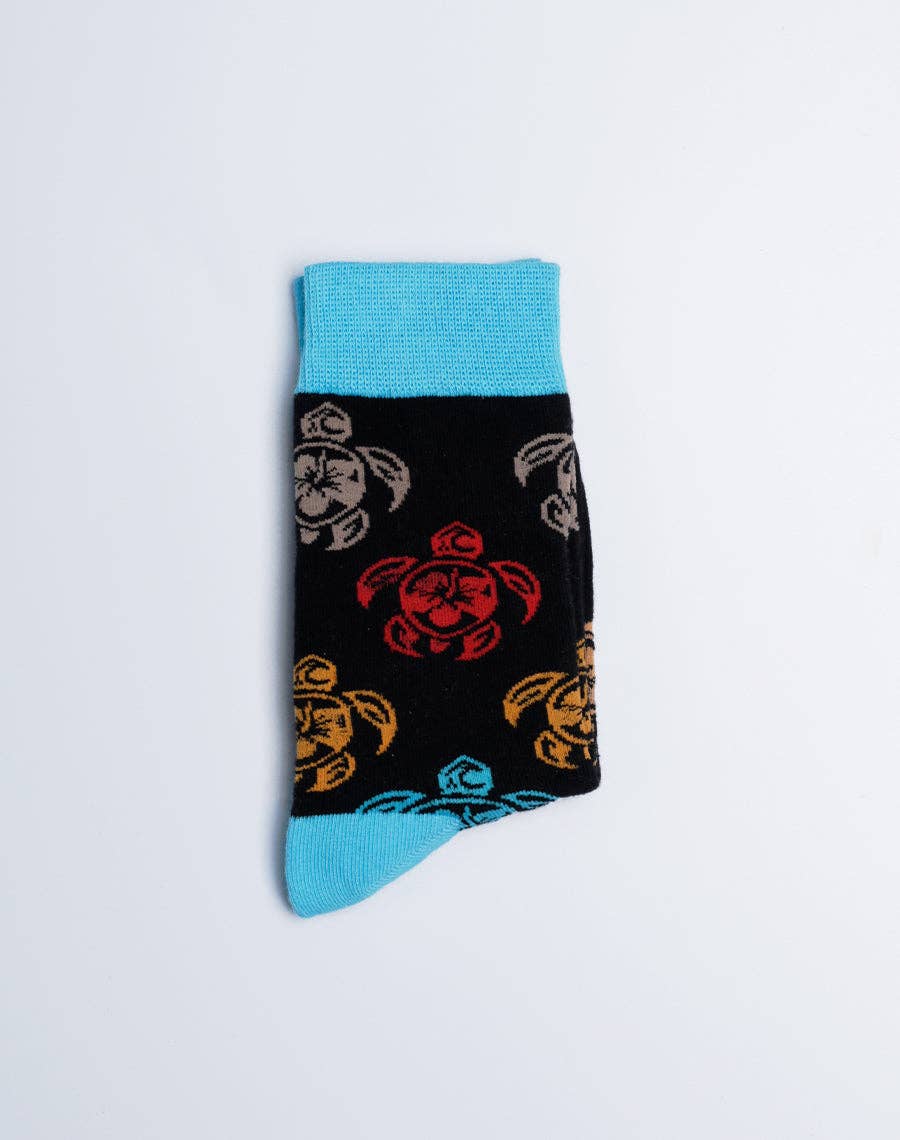 TRIBAL TURTLE Kids Crew Socks