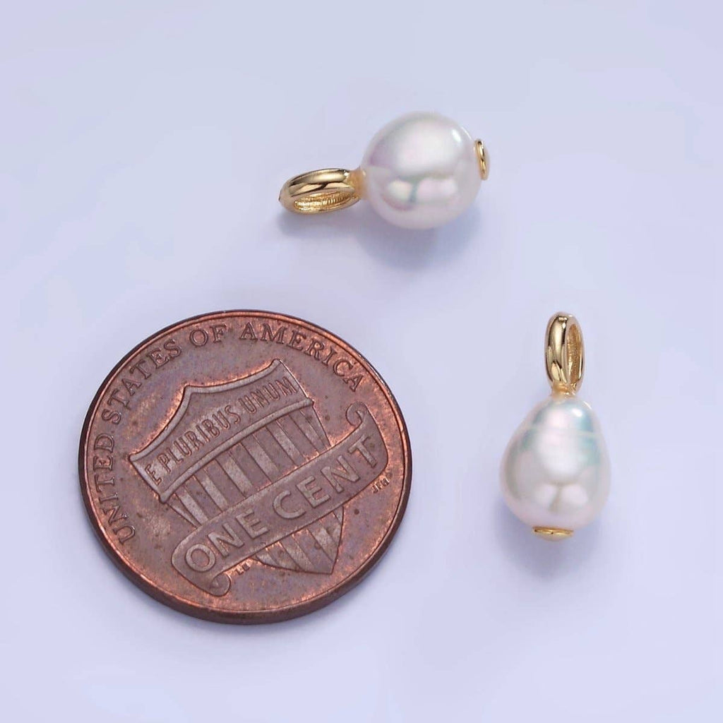 MOONLIGHT 14K Gold Fill Freshwater Pearl Drop Pendant