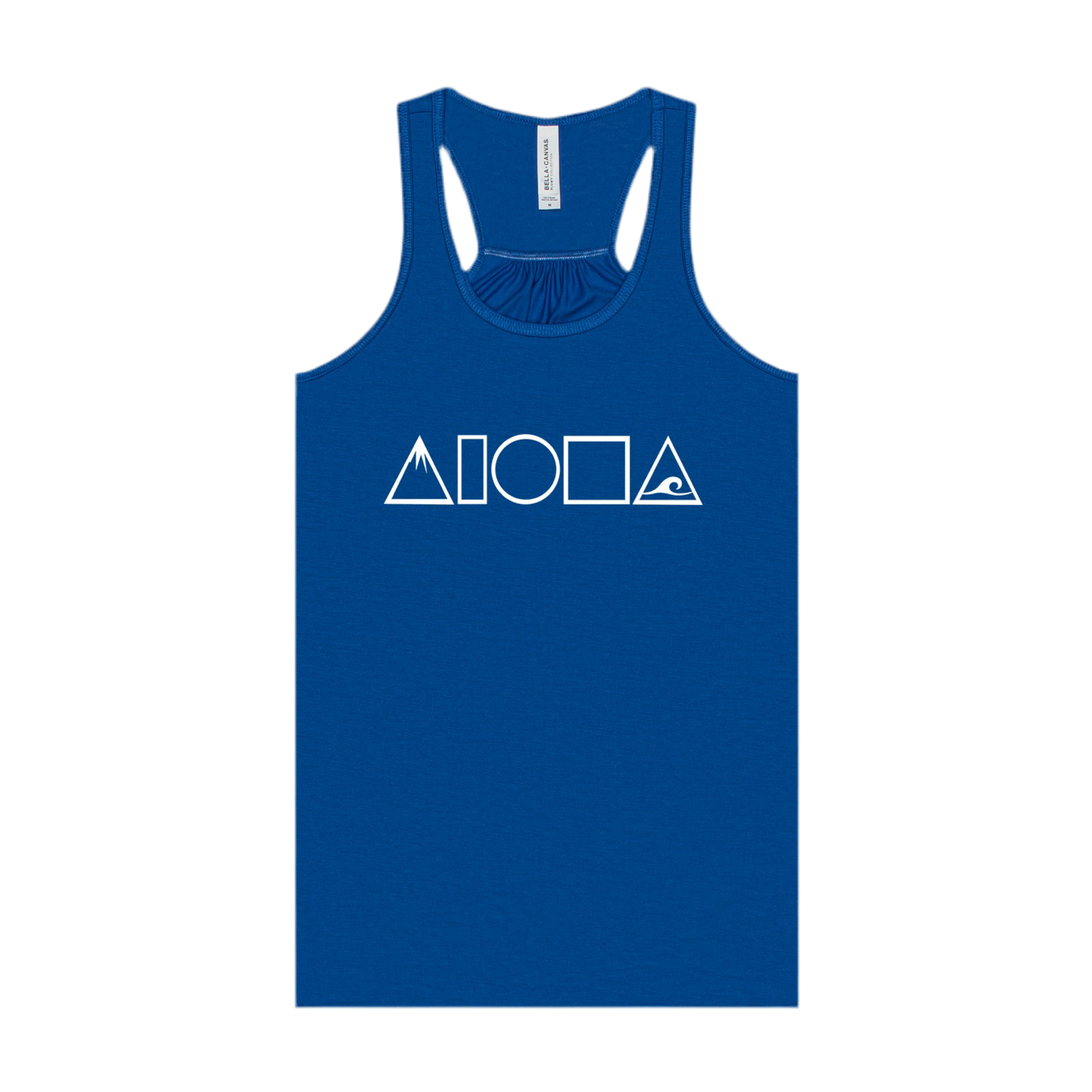MAUKA TO MAKAI Royal Blue Racerback Tank