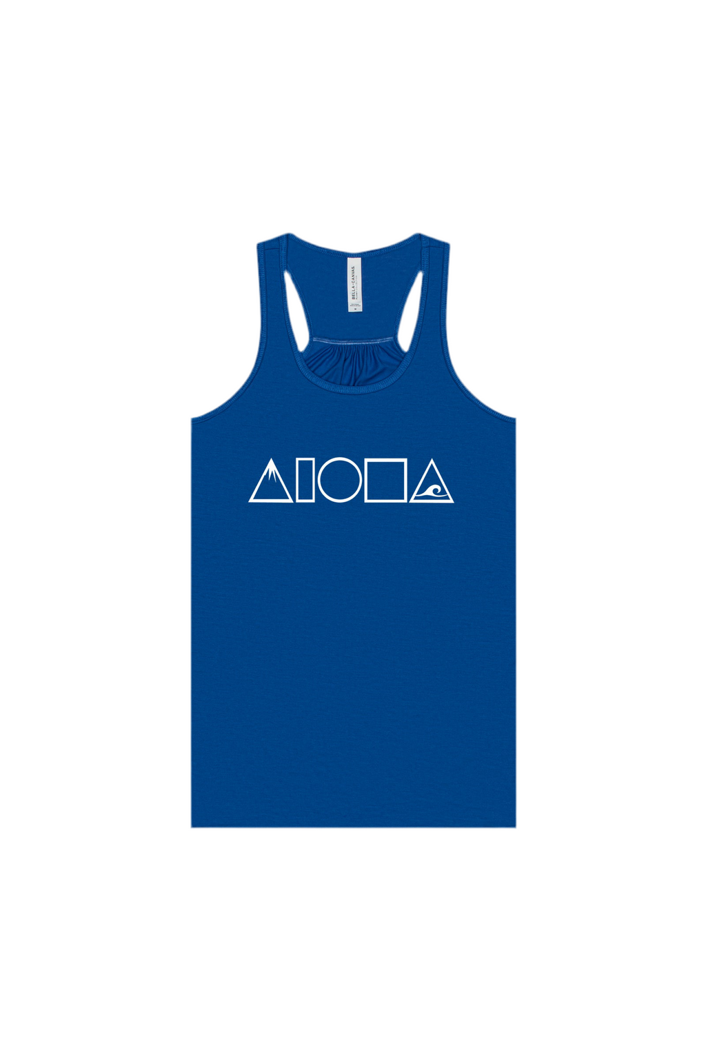 MAUKA TO MAKAI Royal Blue Racerback Tank