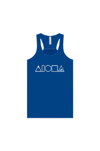 MAUKA TO MAKAI Royal Blue Racerback Tank