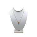 Single Pink Edison Pearl 16" Gold Necklace