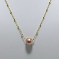 Single PINK EDISON Pearl 16" 14K Gold Fill Necklace