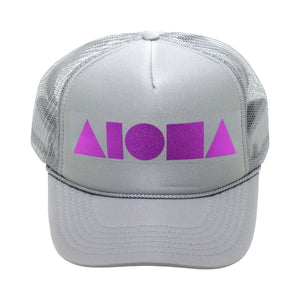 LIGHT GREY/PINK Adult Trucker