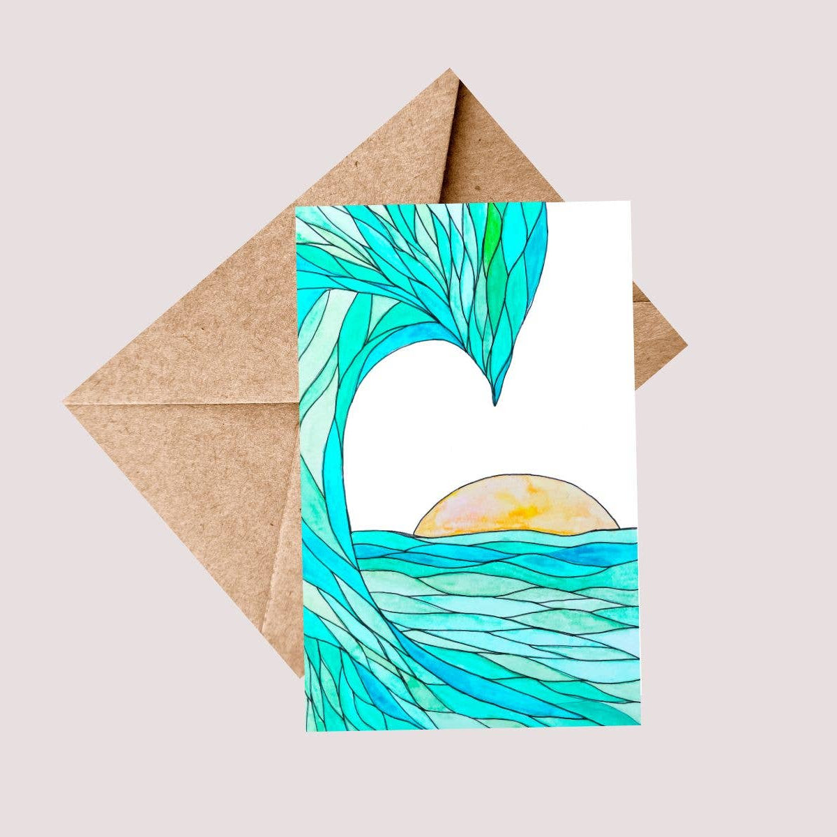 SUNSET Greeting Card