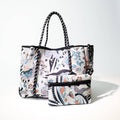 WHITE FLOWERS Print Everyday Tote Bag | Neoprene & Waterproof