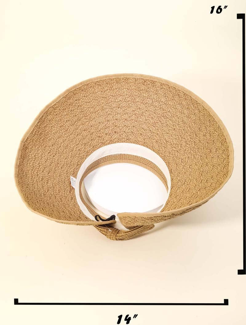 SUMMER Straw Visor Sun Hat
