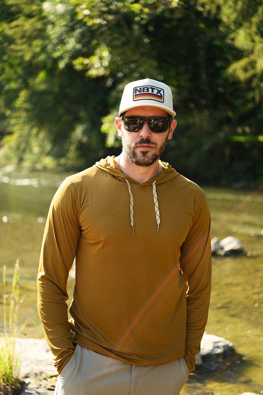 DRIFT Mustard Unisex UPF50 Performance Fit Hoodie