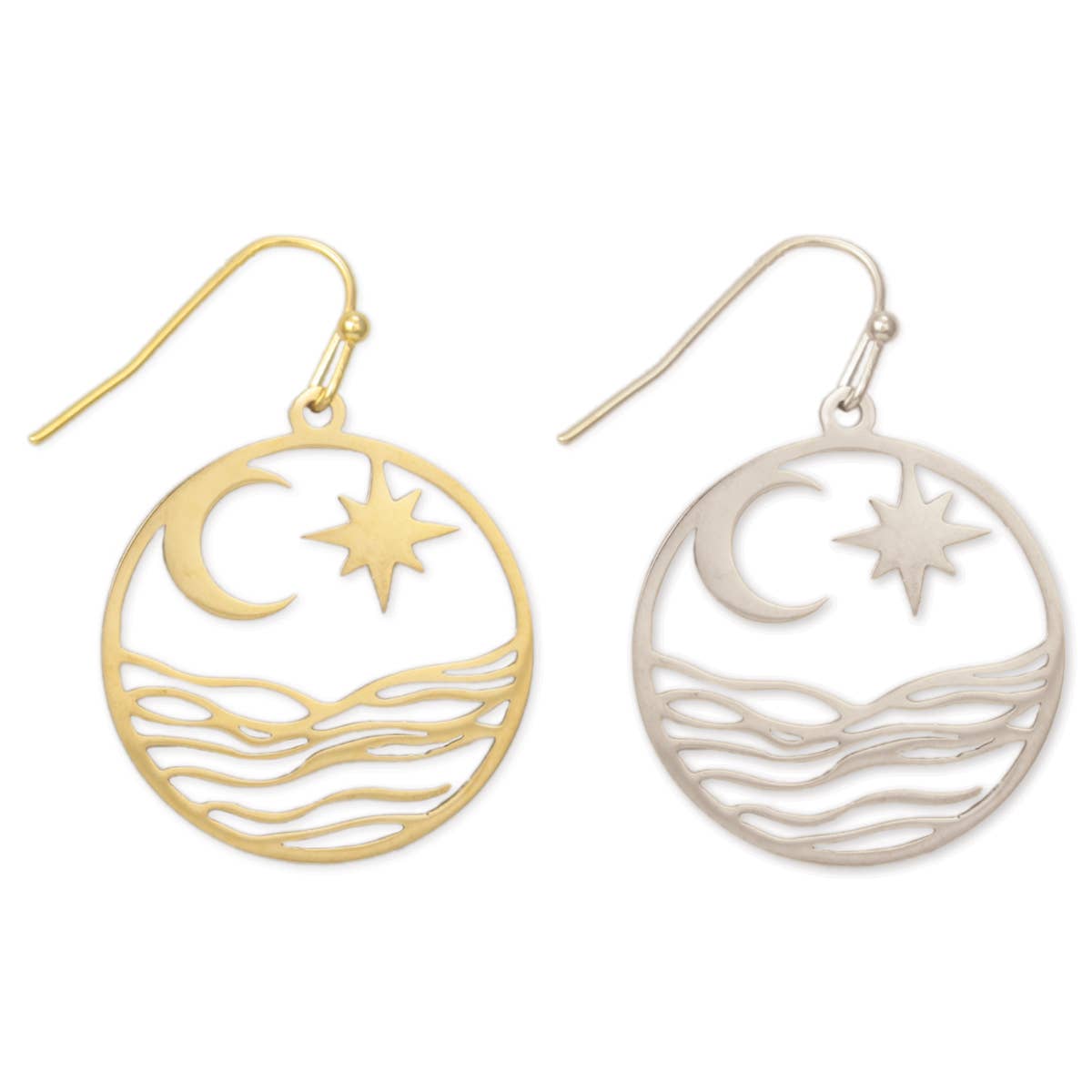 CELESTIAL Silhouette Wave Earrings