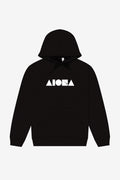 ISLAND SHAPES Black Unisex Pullover Fleece Hoodie