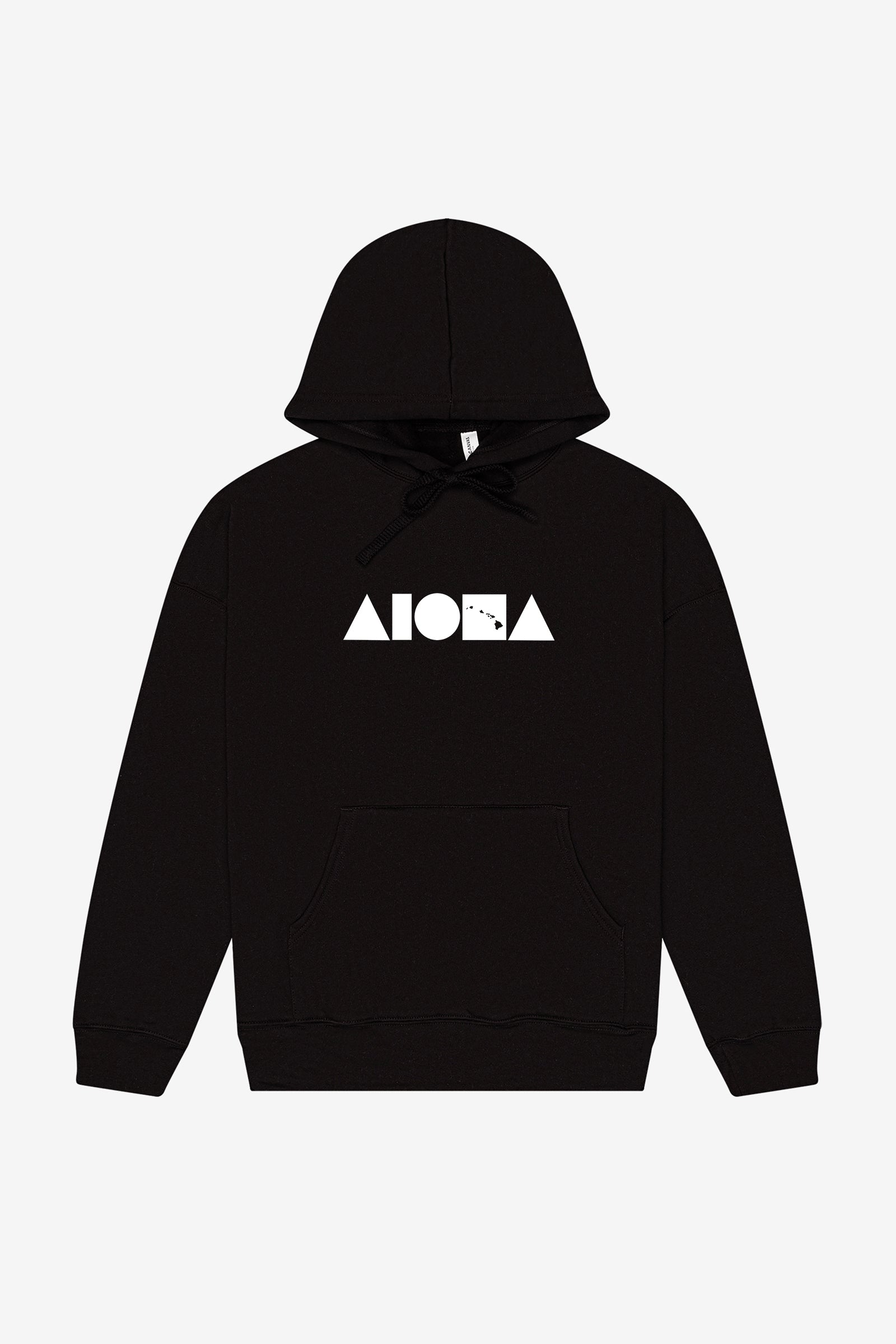 ISLAND SHAPES Black Unisex Pullover Fleece Hoodie