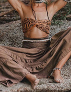 COCO Brown Maxi Skirt