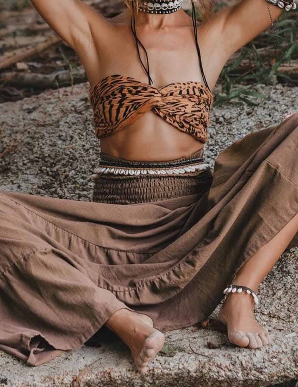 COCO Brown Maxi Skirt