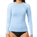 AURA Sky Blue Girls Rashguard Top