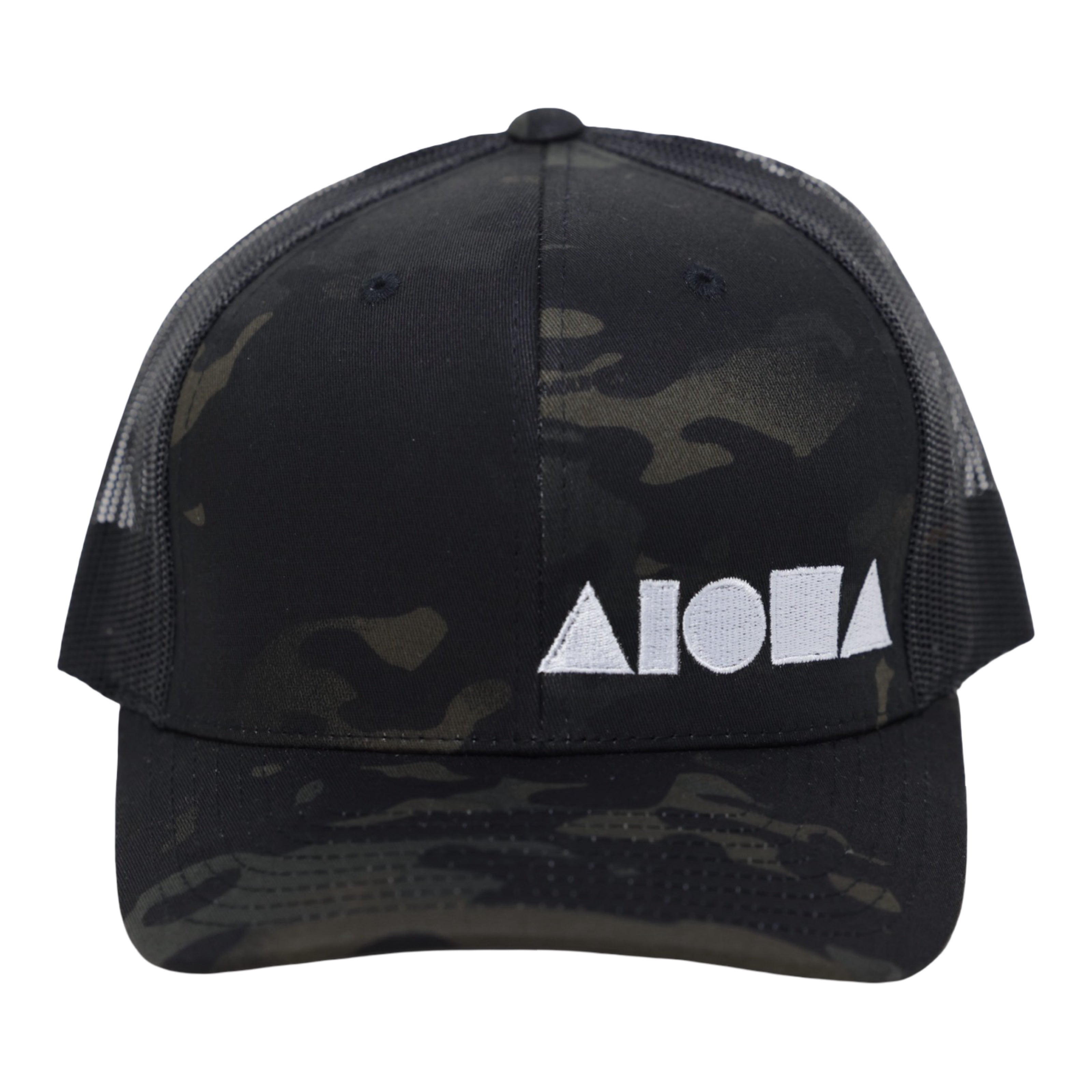 BLACK CAMO Richardson 112 Adult Curved Bill Snapback