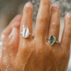 SEA GREEN Handmade Sea Glass Ring